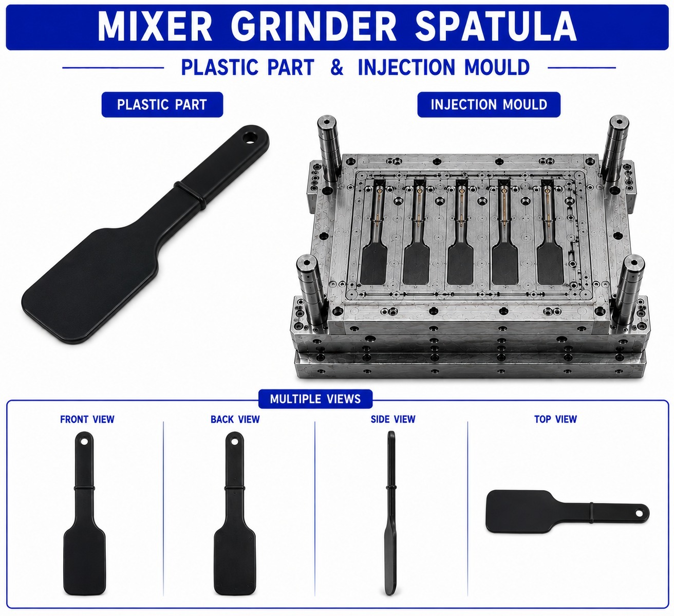 Mixer Grinder Plastic Spatula Mould and Moulding Service
